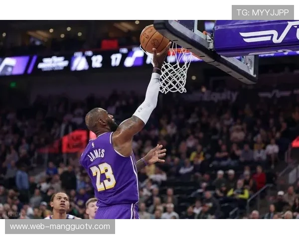 湖人爵士高原客场之战，詹姆斯带队冲击三杀